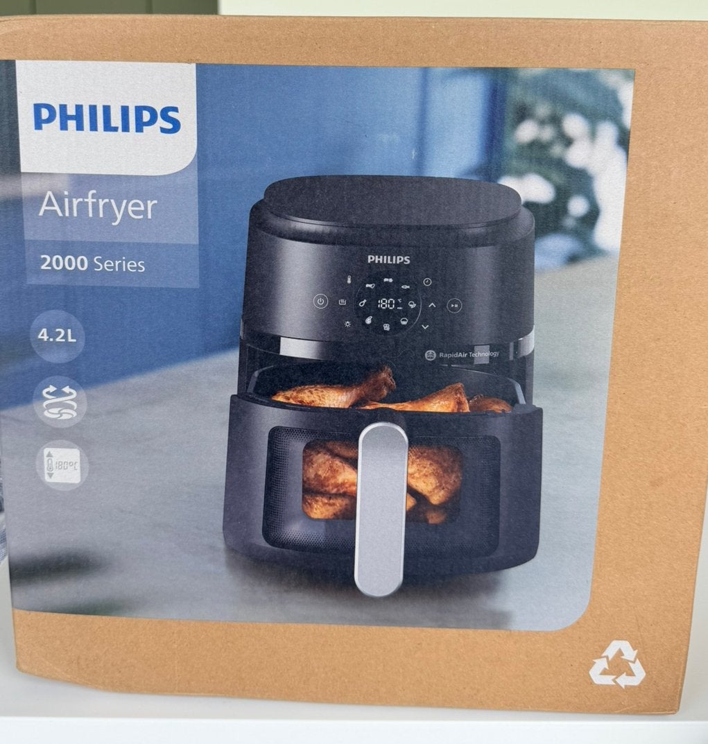 Airfryer Philips 2000 Series 4.2 liter, Ophalen, Nieuw, Airfryer, 1500 gram of meer