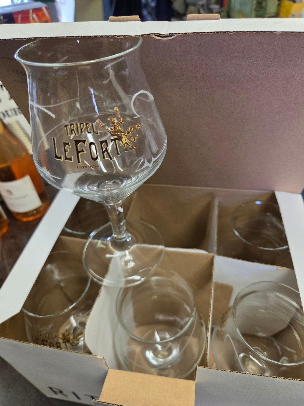 tripel lefort glazen in doos 6 st, Ophalen