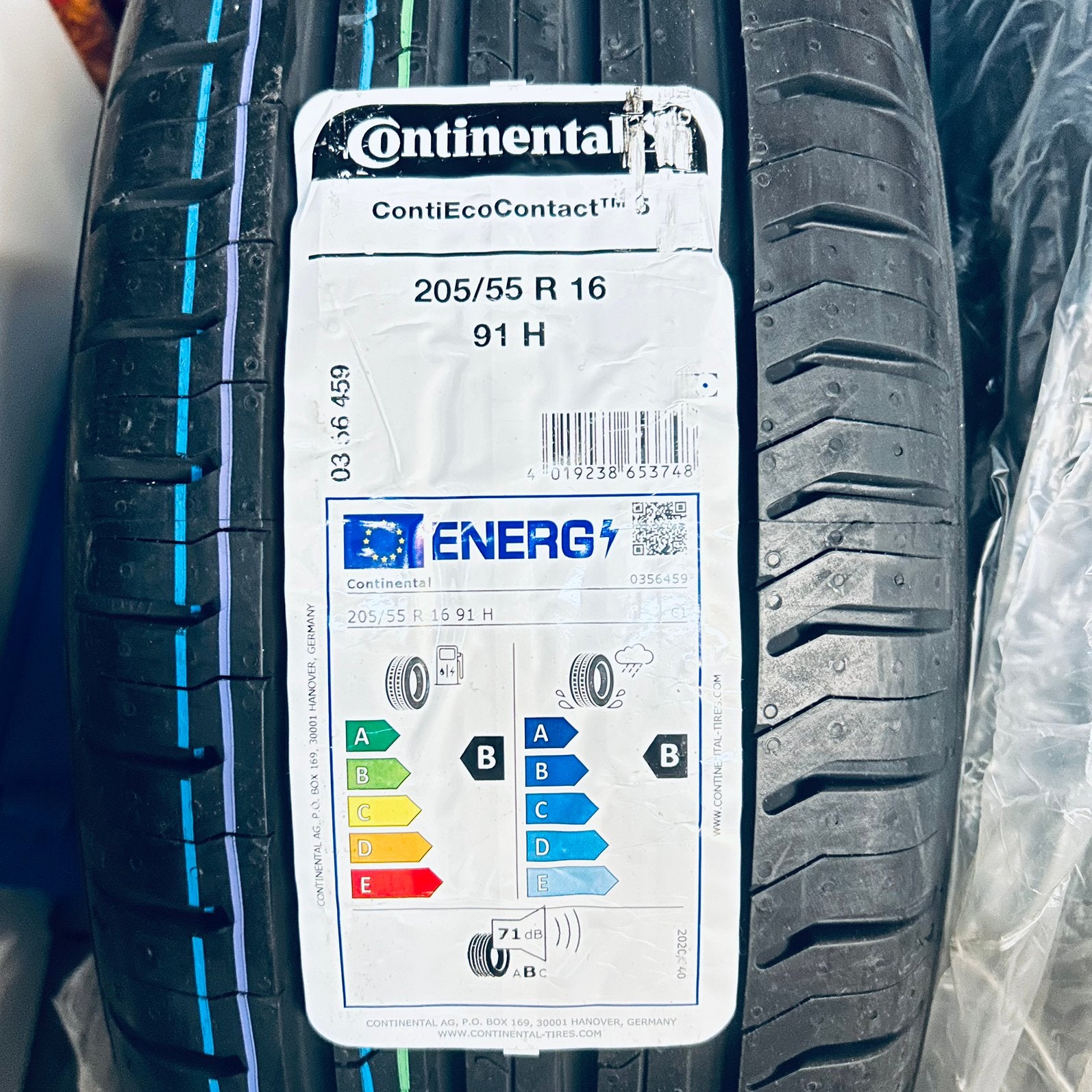 continental 205/55 R 16 91 H, Ophalen, Band(en)