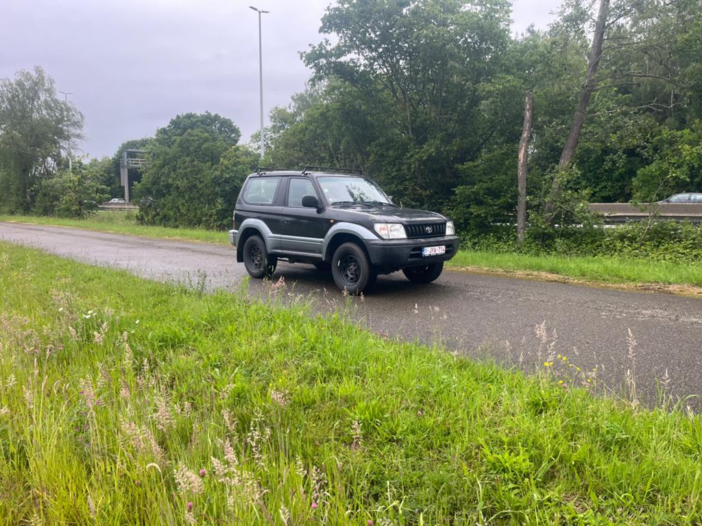 Toyota landcruiser, Auto's, Toyota, Stof, Zwart, 4 cilinders, Zwart