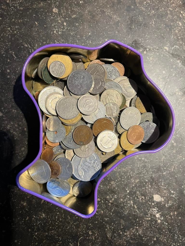 Munten van 1 kilo uit verschillende landen, ongesorteerd, Ophalen of Verzenden