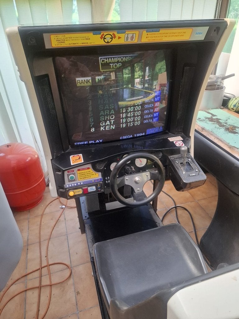 Jeu d'arcade SEGA RALLYE, Consoles de jeu & Jeux vidéo, Enlèvement, Autres marques, Comme neuf
