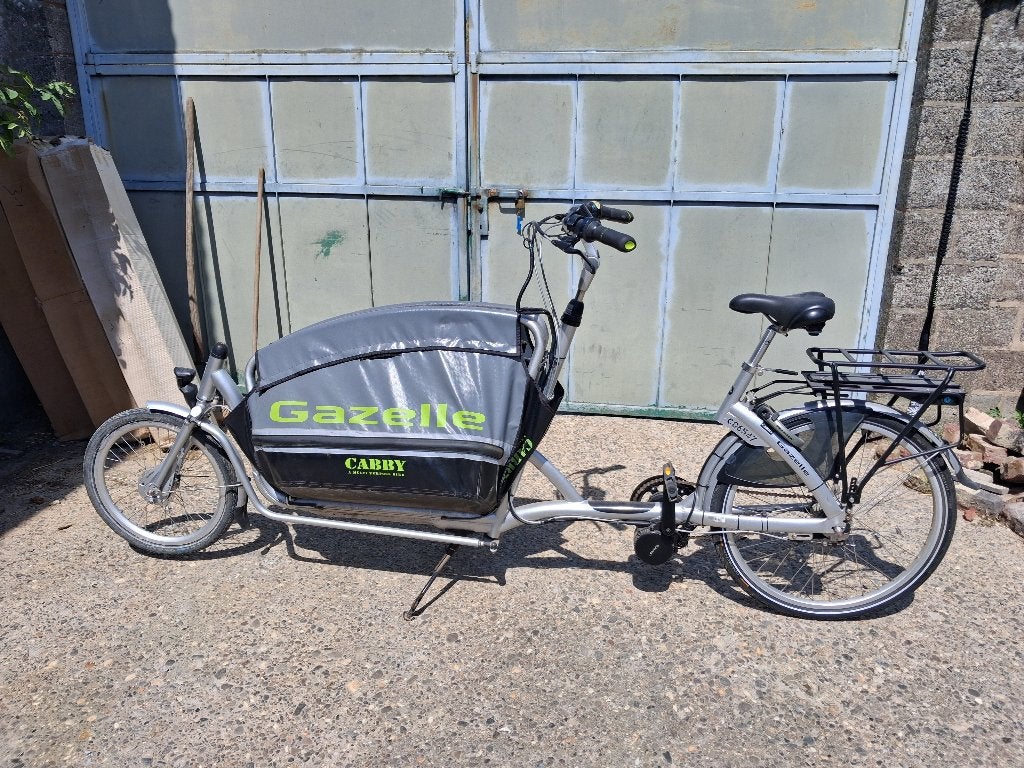 Elektrische Bakfiets Gazelle Cabby (2-wieler)– accu (100 km), Ophalen, Gazelle, Elektrisch