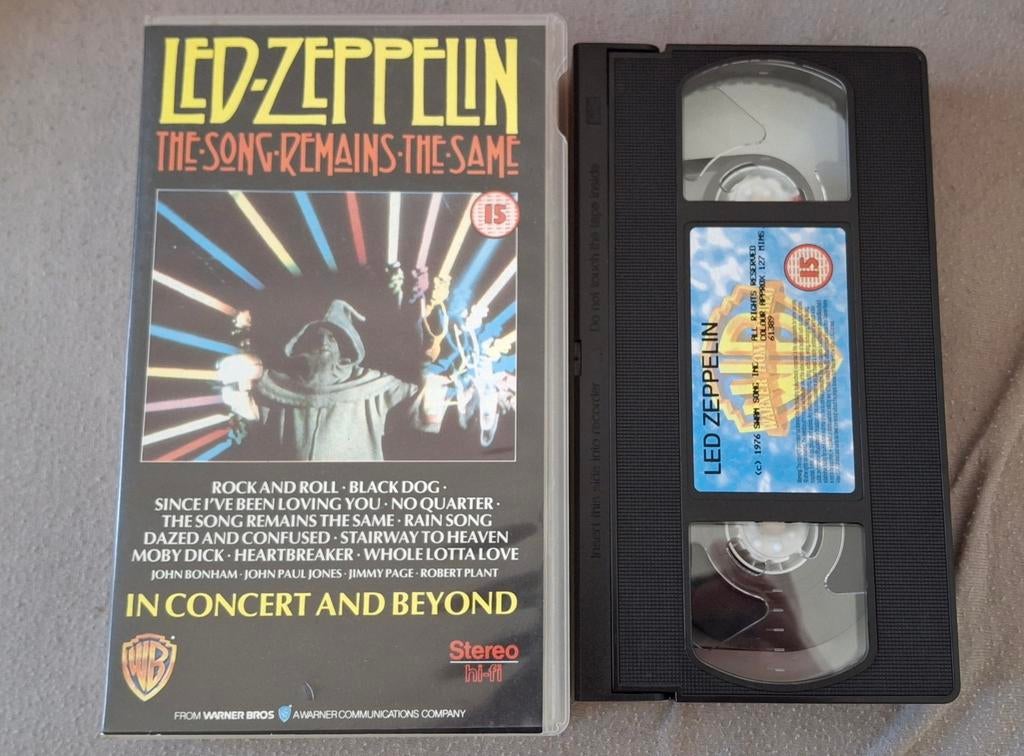Cassette vidéo VHS Led Zeppelin 1976, Enlèvement ou Envoi, Comme neuf, Autres genres
