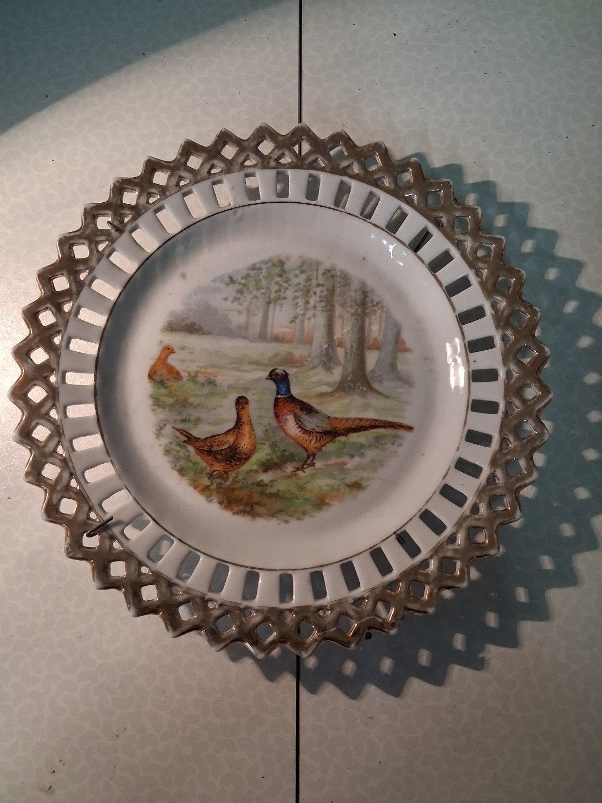 decoratief bord fazanten, Ophalen of Verzenden