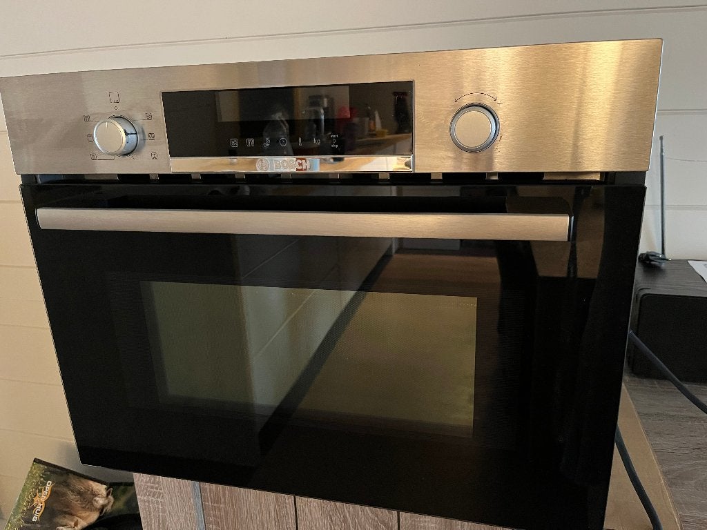 Bosch combi microgolfoven inbouw, Elektronische apparatuur, Microgolfovens, Ophalen, Gebruikt, Microgolfoven, Grill