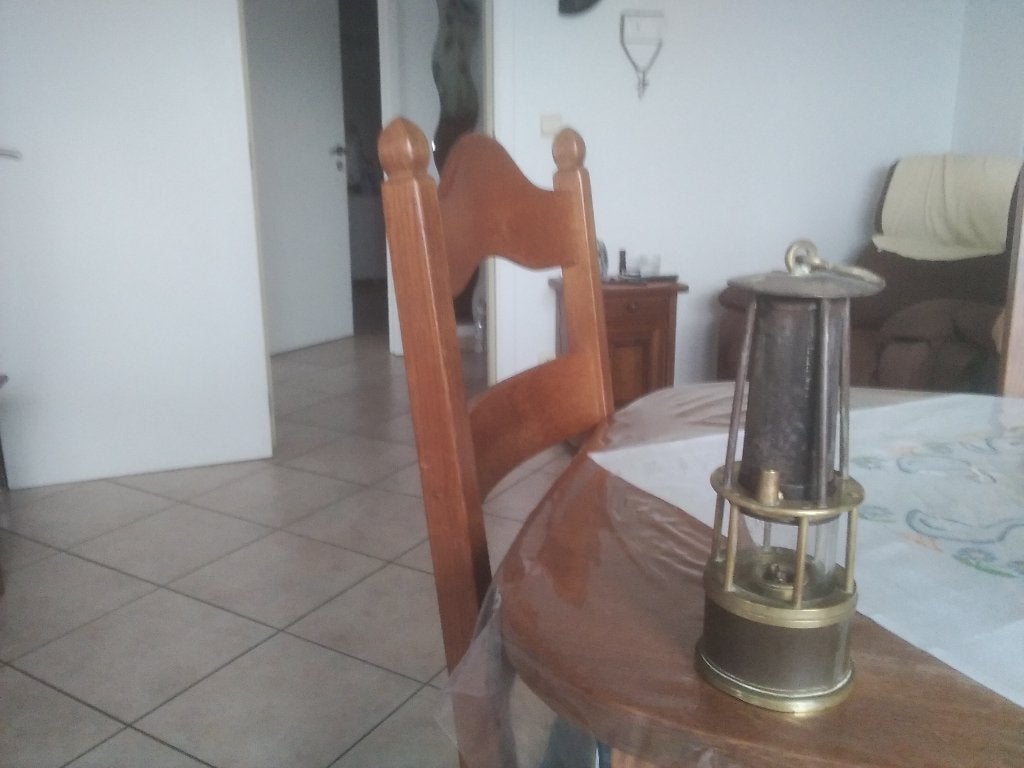 Ancienne lampe de mineur (Morlanwelz,Mariemont), Enlèvement