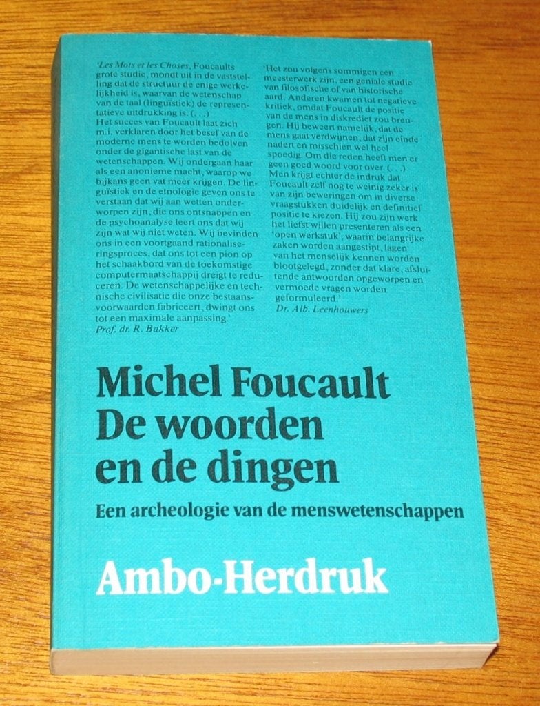 Michel Foucault - De woorden en de dingen, Boeken, Filosofie, Ophalen of Verzenden, Gelezen