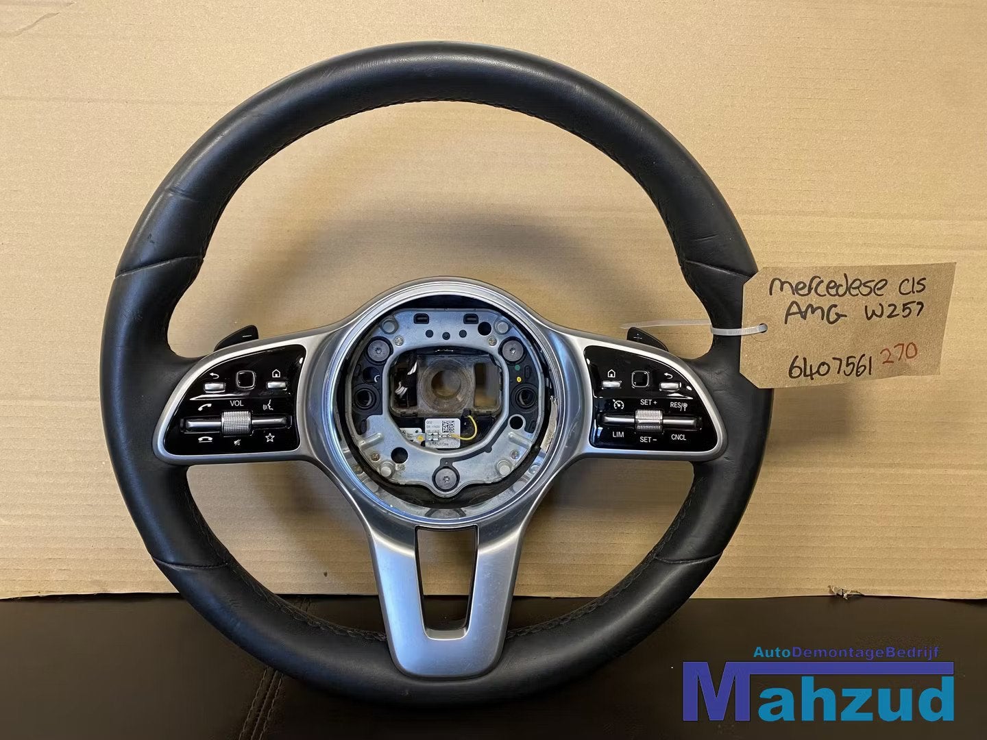 MERCEDES A CLA CLS KLASSE W177 C257 Zwart leer stuurwiel stu, Mercedes-Benz AG, Mercedes-Benz, Utilisé, Mercedesstrasse 120
70372  Stuttgart, DE