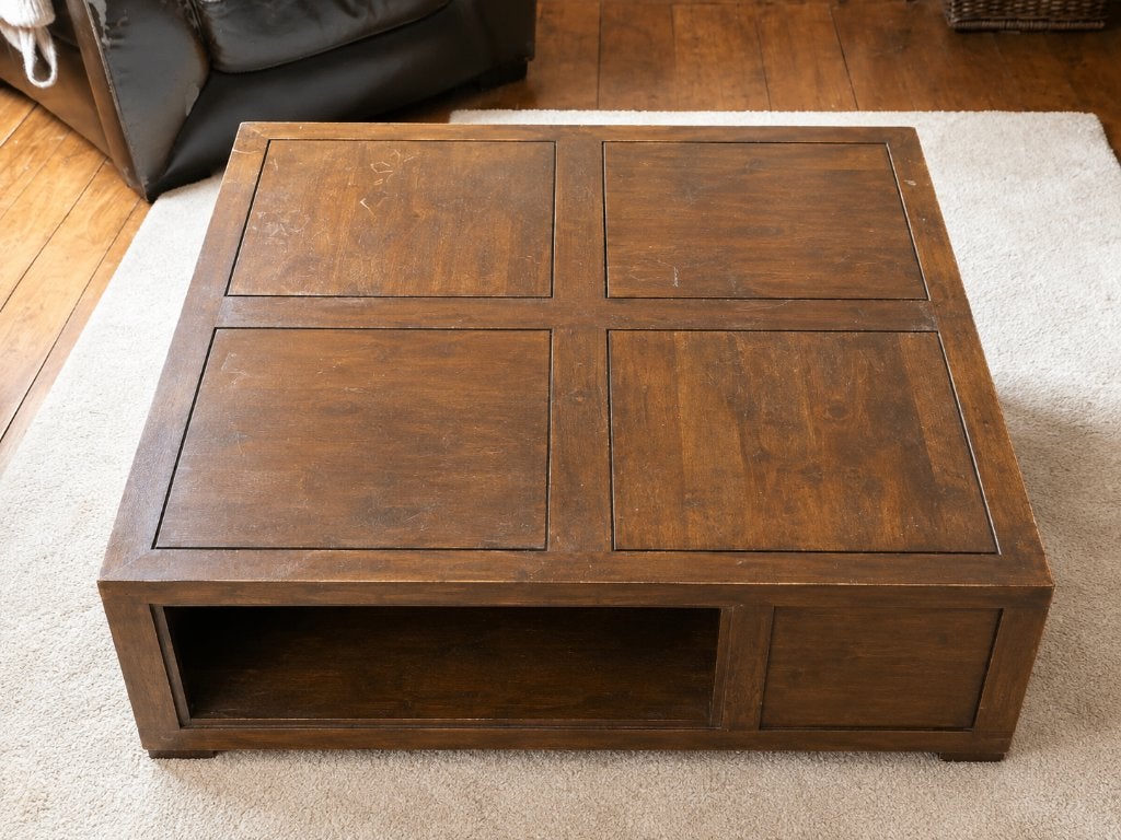 Tafel in de woonkamer, Huis en Inrichting, Ophalen, Gebruikt, Vierkant, 5 – 50