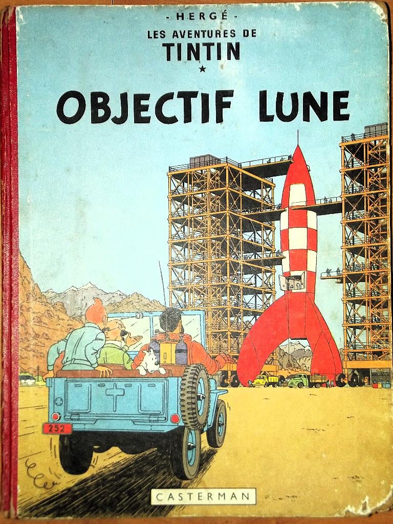 BD Tintin : Objectif Lune /EO, Livres, Une BD, Enlèvement ou Envoi, Utilisé, Hergé