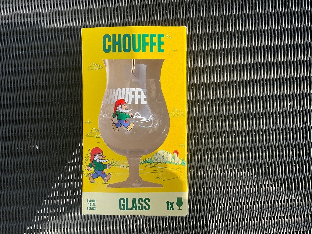 CHOUFFE GLAS 'ONBREEKBAAR' - 33CL, Verzamelen, Ophalen of Verzenden, Nieuw, Glas of Glazen, Overige merken