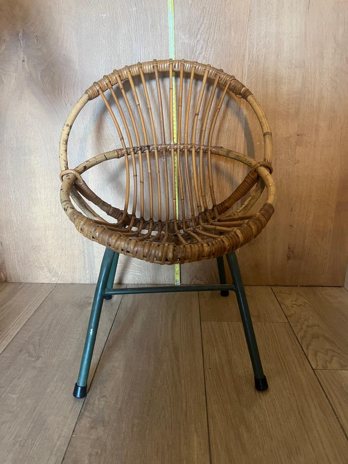 Rotan kinderstoeltje, Kinderen en Baby's, Ophalen of Verzenden, Gebruikt, Stoel(en)