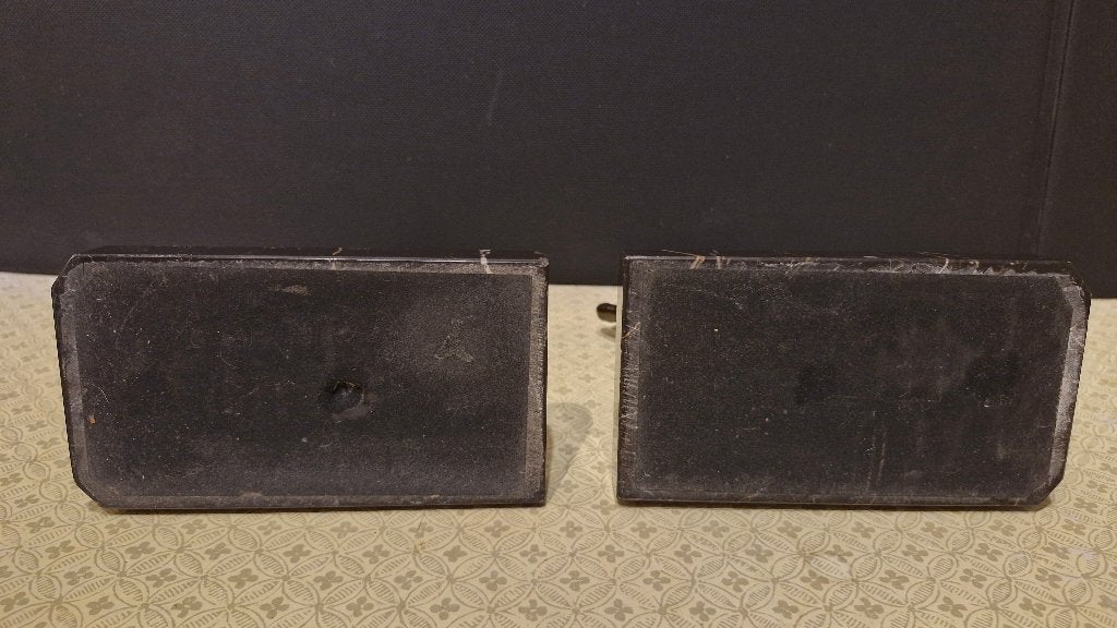Paire de serre-livre Art Déco en régule sur socle de marbre, Enlèvement ou Envoi