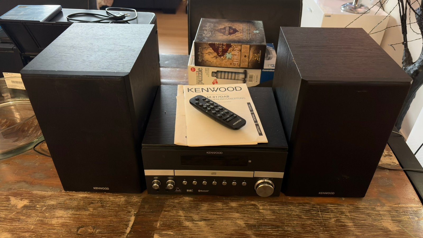 Kenwood M-817DAB Système stéréo compact avec Bluetooth, Enlèvement ou Envoi, Comme neuf