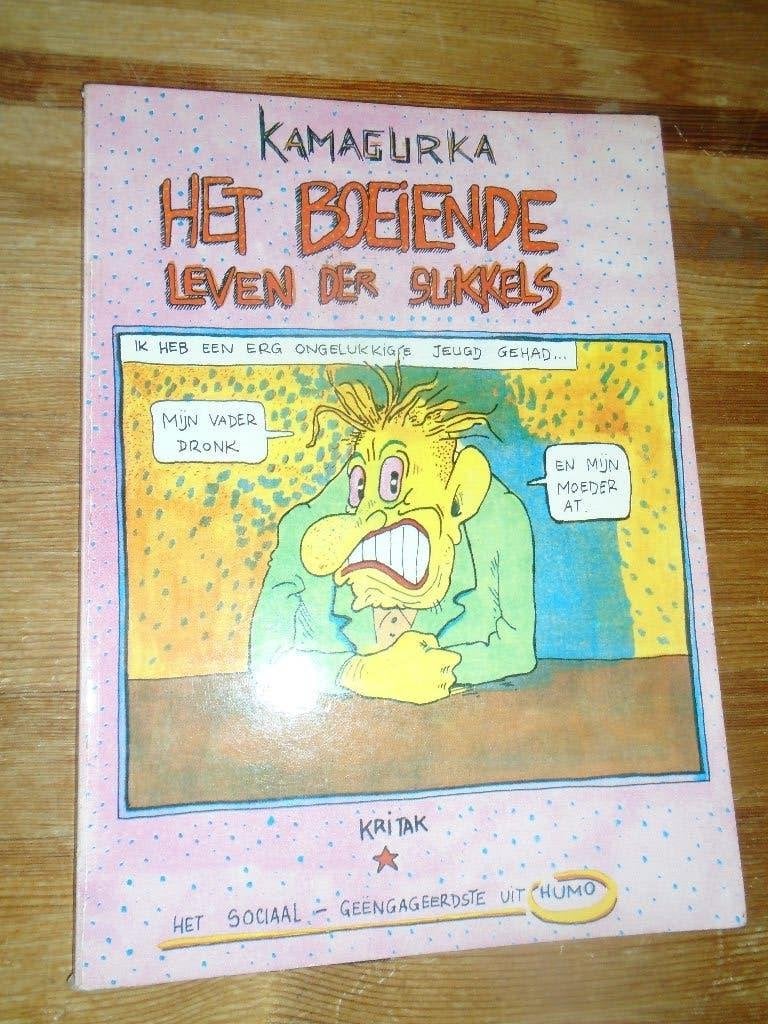 kamagurka : het boeiende leven der sukkels, Boeken, Gelezen, Eén stripboek, Ophalen of Verzenden, Kamagurka
