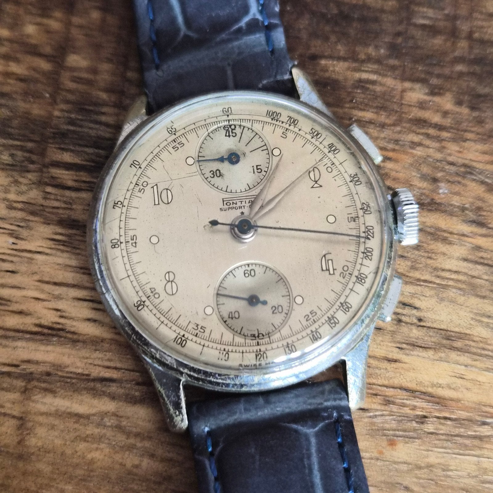 2 vintage horloge  bretling  pontiac, Handtassen en Accessoires, Ophalen