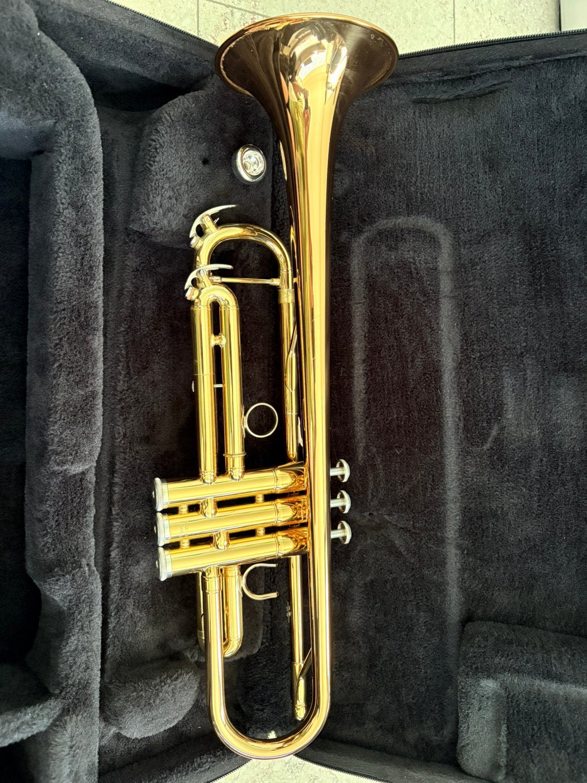 Bes trompet yamaha 4335GII, Musique & Instruments, Enlèvement, Comme neuf, Trompette en si bémol, Avec valise