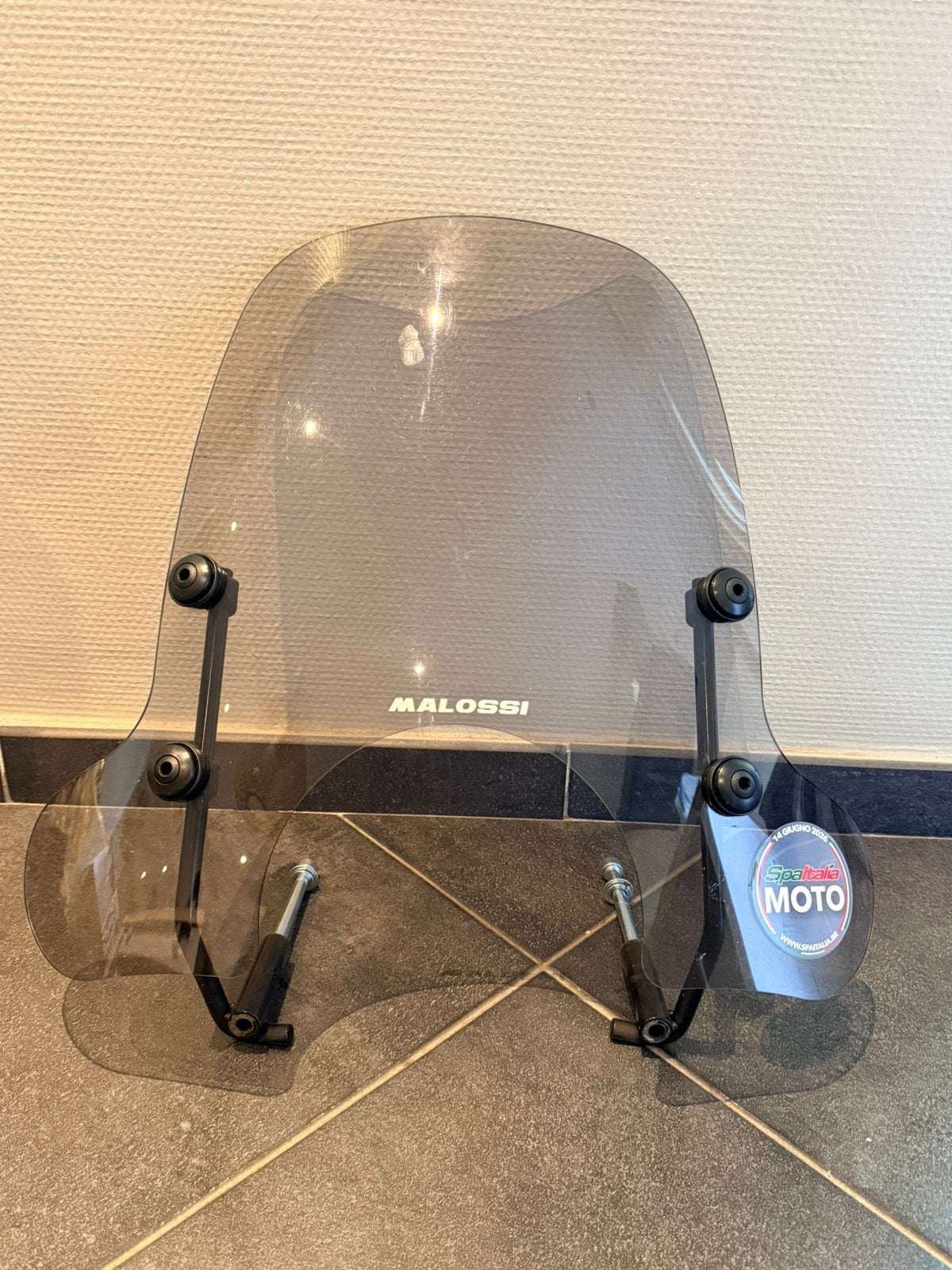 Pare brise Malossi noir fumé vespa gts, Enlèvement, Comme neuf