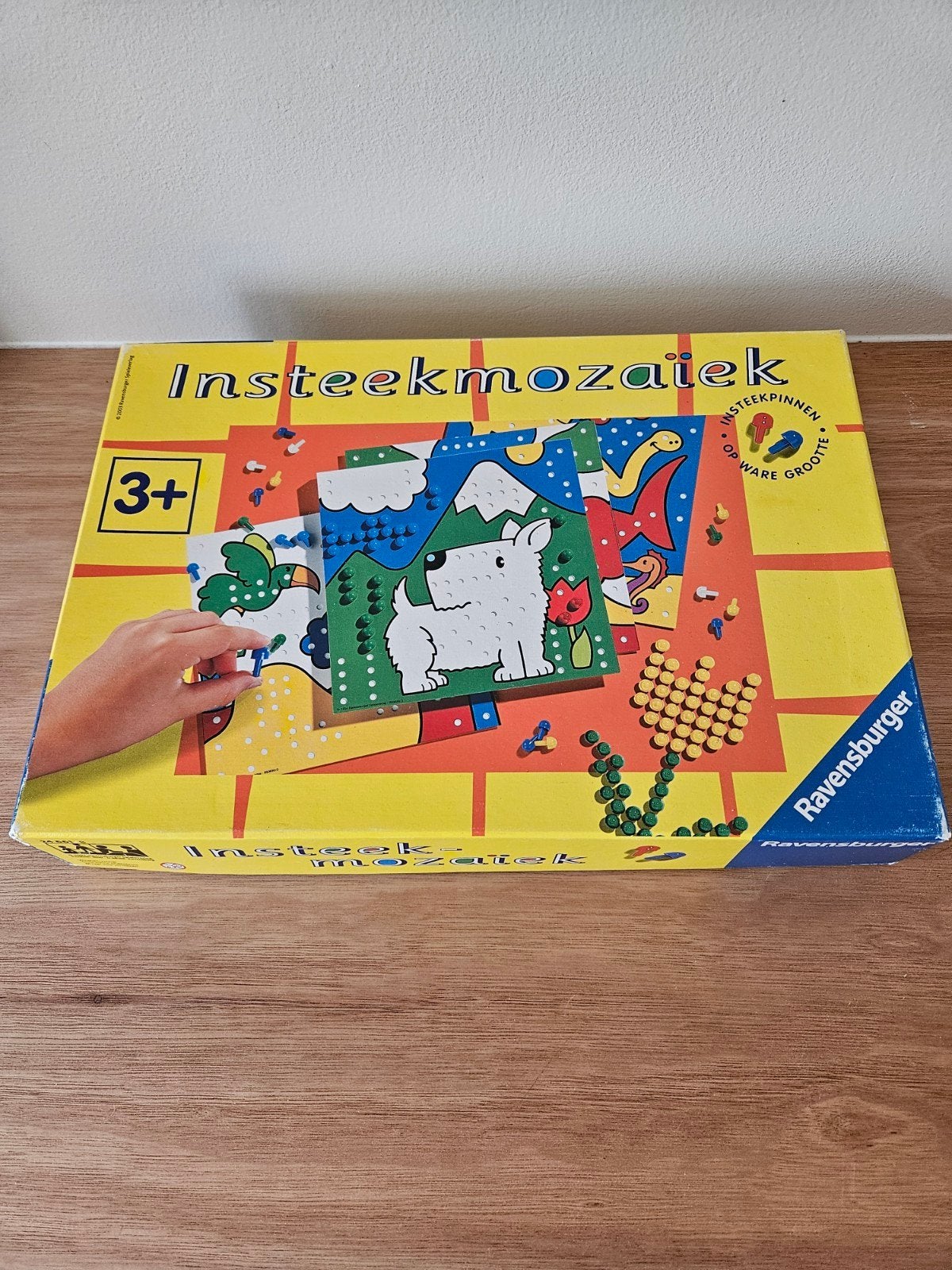 Insteekmozaiek ravensburger, Ophalen