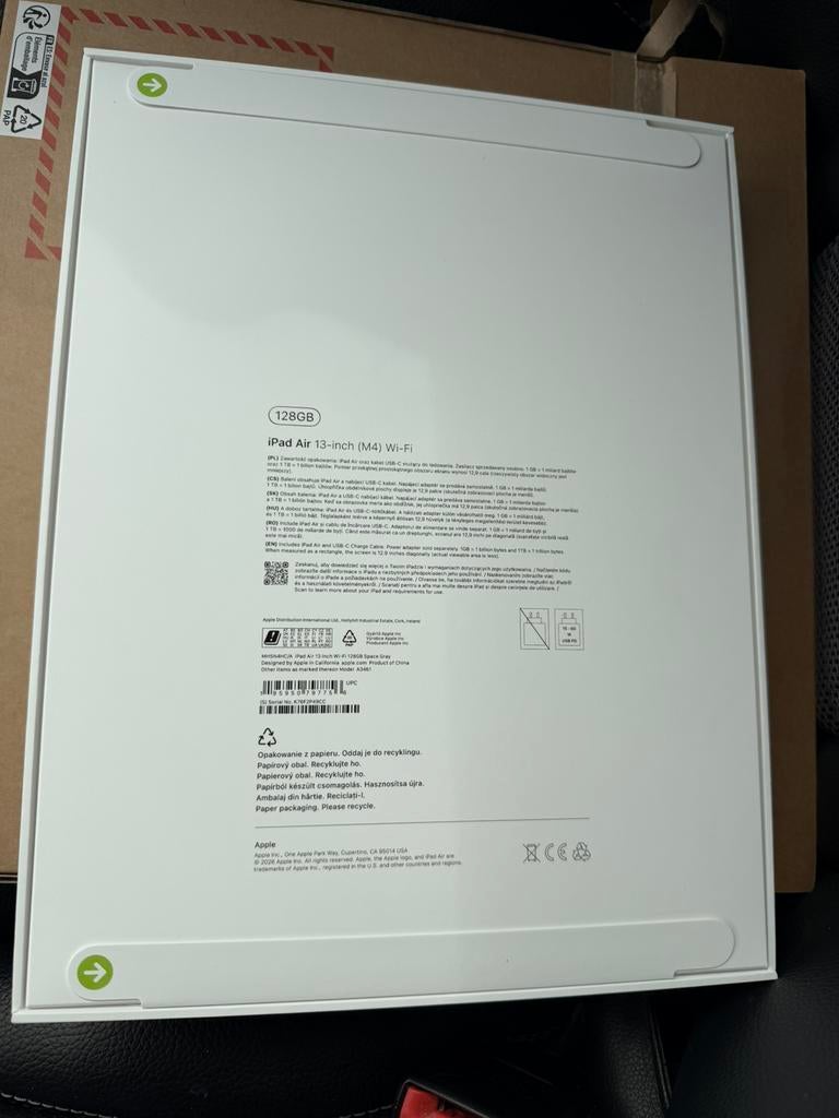 IPad Air 13 inch m4  128GB NIEUW, Computers en Software, Apple iPads, 13 inch of meer, Apple iPad Air, Nieuw, Ophalen of Verzenden