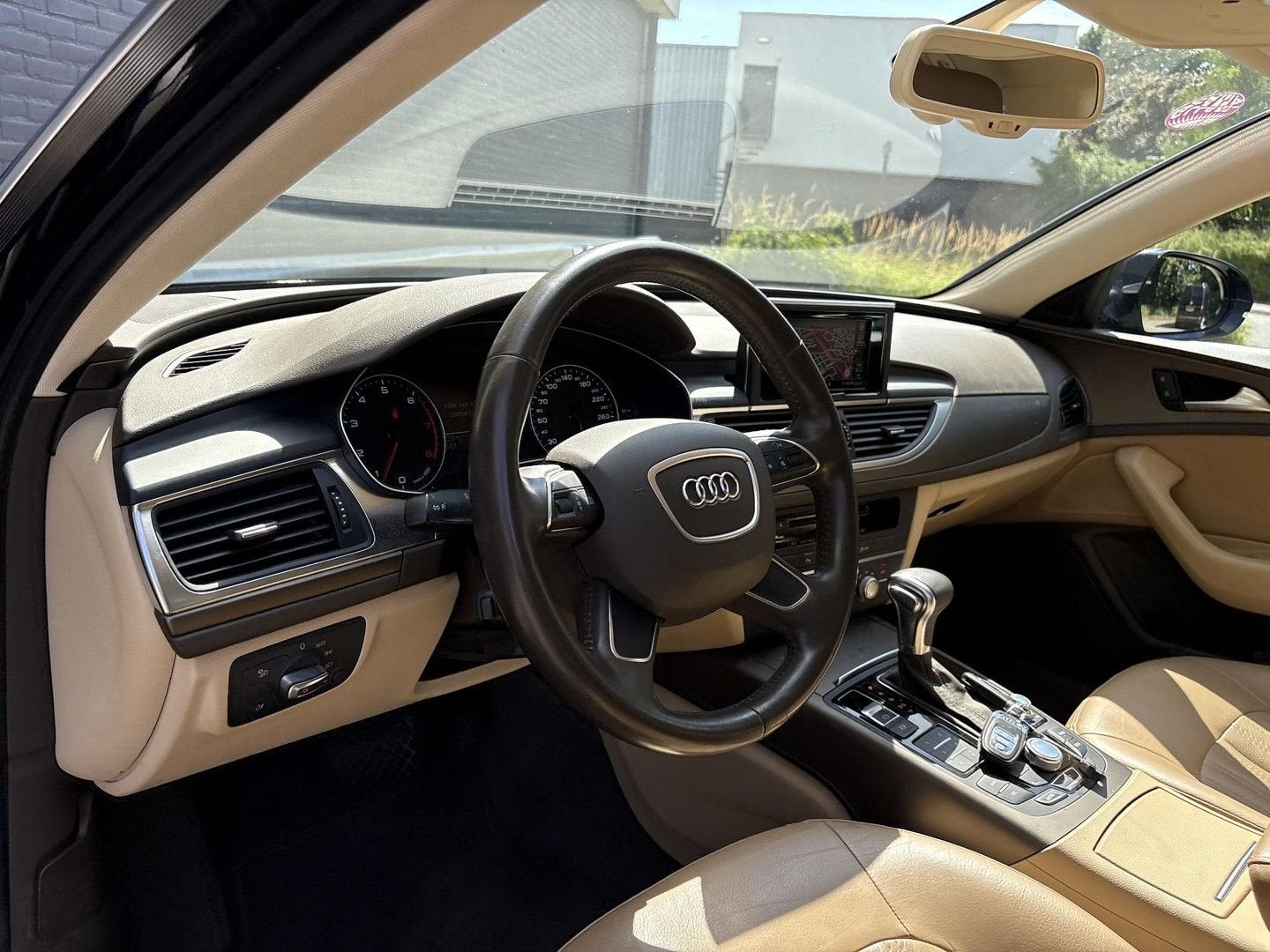Audi A6 Avant 2.0 TFSI Business Edition Automaat | Leder | N, Auto's, Audi, Automaat, Beige, Blauw, Break