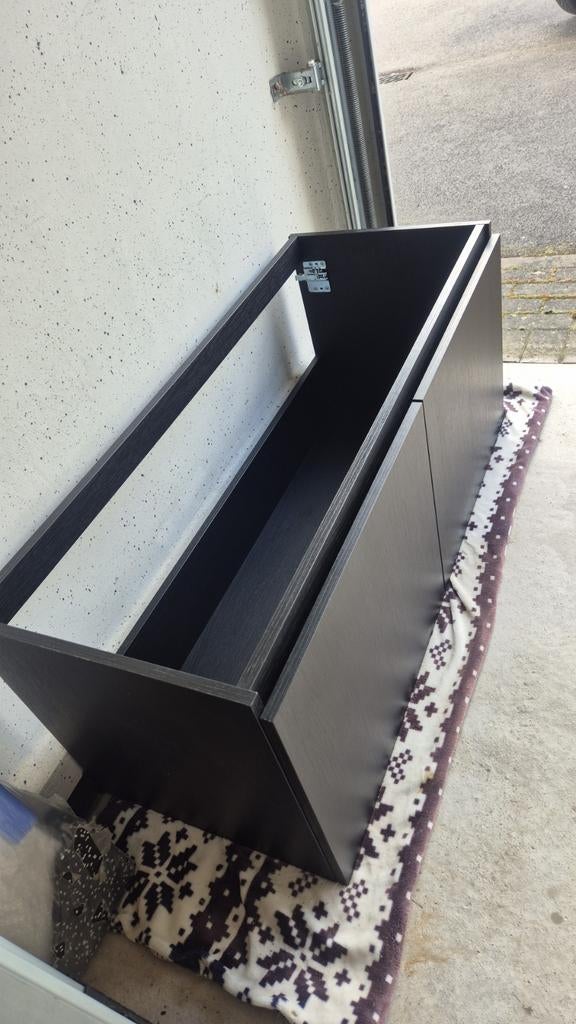 lavabo Alke meuble en chêne noir (120x50cm), Enlèvement ou Envoi, Lavabo