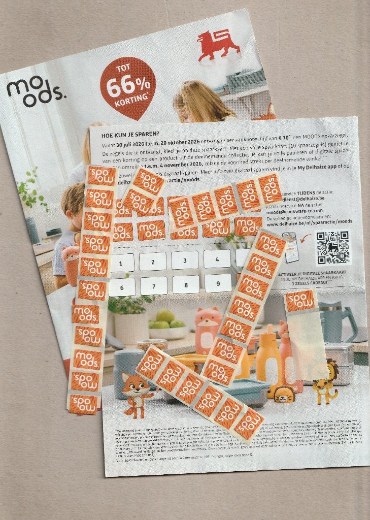 Delhaize : 42 punten Moods, Verzamelen, Ophalen of Verzenden