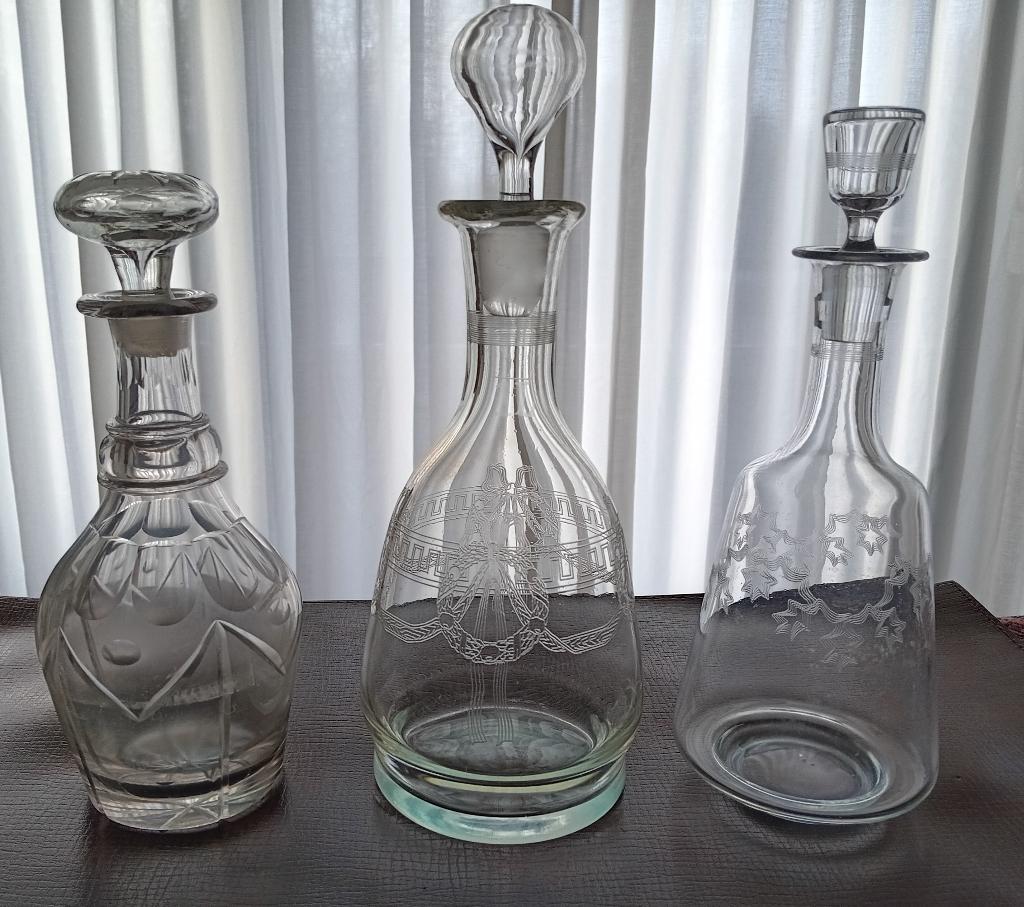 3 carafes anciennes de 1850 Excellente, Enlèvement ou Envoi