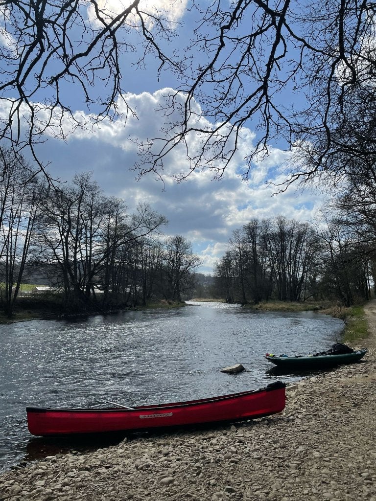 Pakcanoe verwijderbare kano, Watersport en Boten, Kano's, Ophalen, Met peddels, Twee personen, Zo goed als nieuw
