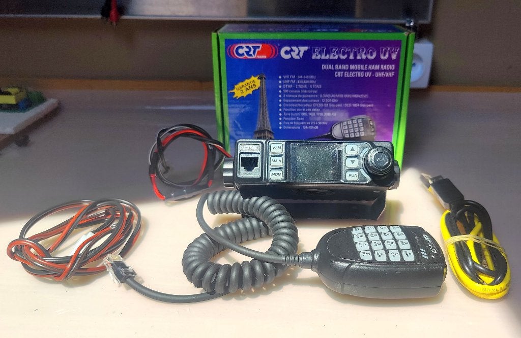 CRT Electro UV (Anytone AT779UV) dual band trx., Enlèvement, Comme neuf, Émetteur et Récepteur