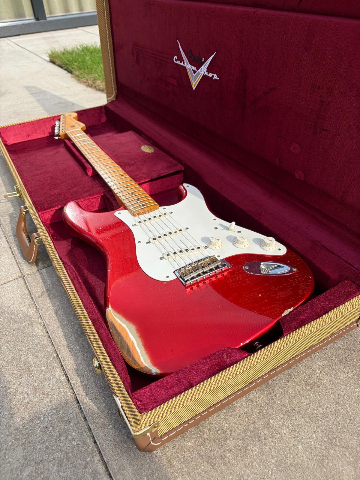Voiture Fender Custom Shop 58 Strat Relic, Musique & Instruments, Enlèvement ou Envoi, Comme neuf, Fender