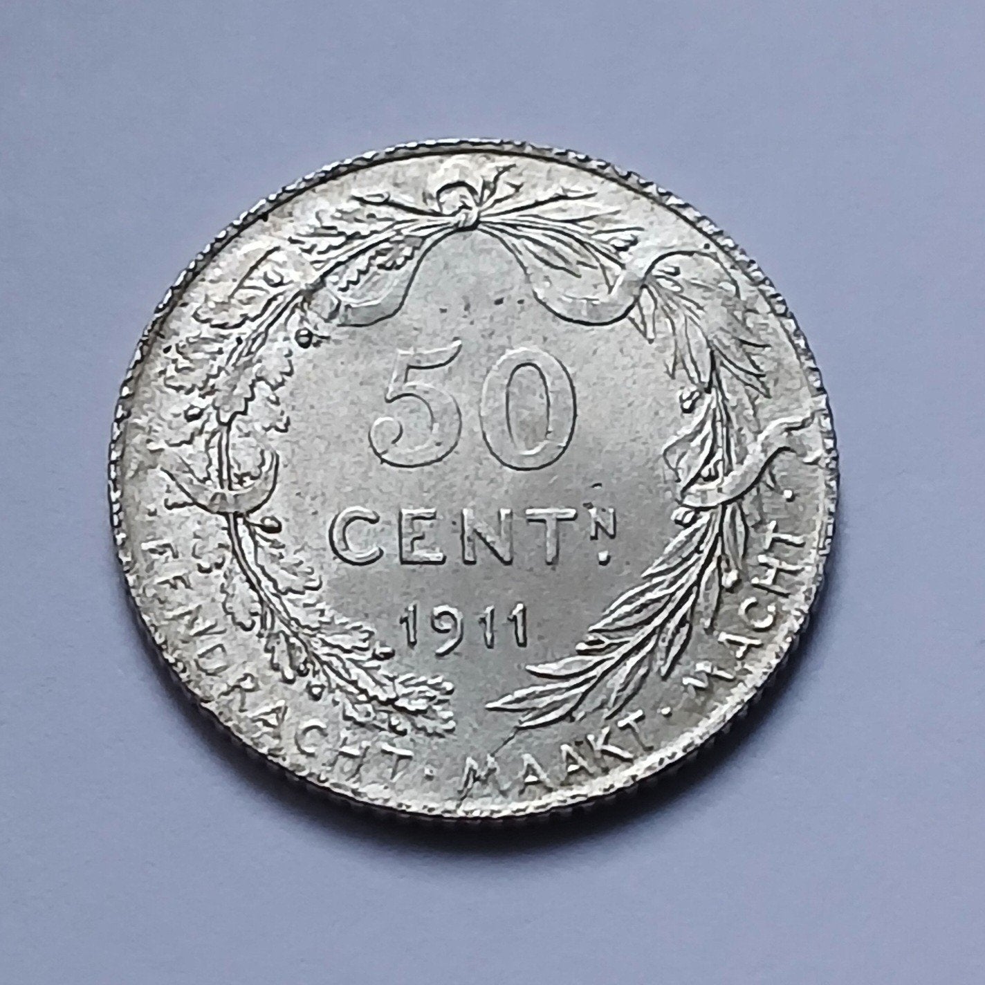 50 centiemen 1911, Postzegels en Munten, Ophalen of Verzenden