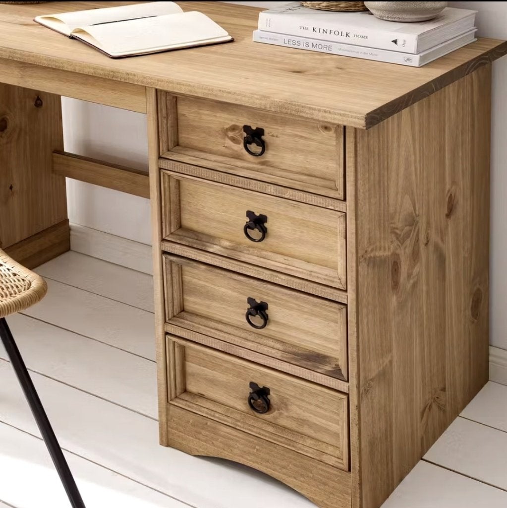 Bureau en bois FINCA RUSTICA 104 cm, Neuf, Autres marques, Enlèvement, Brun