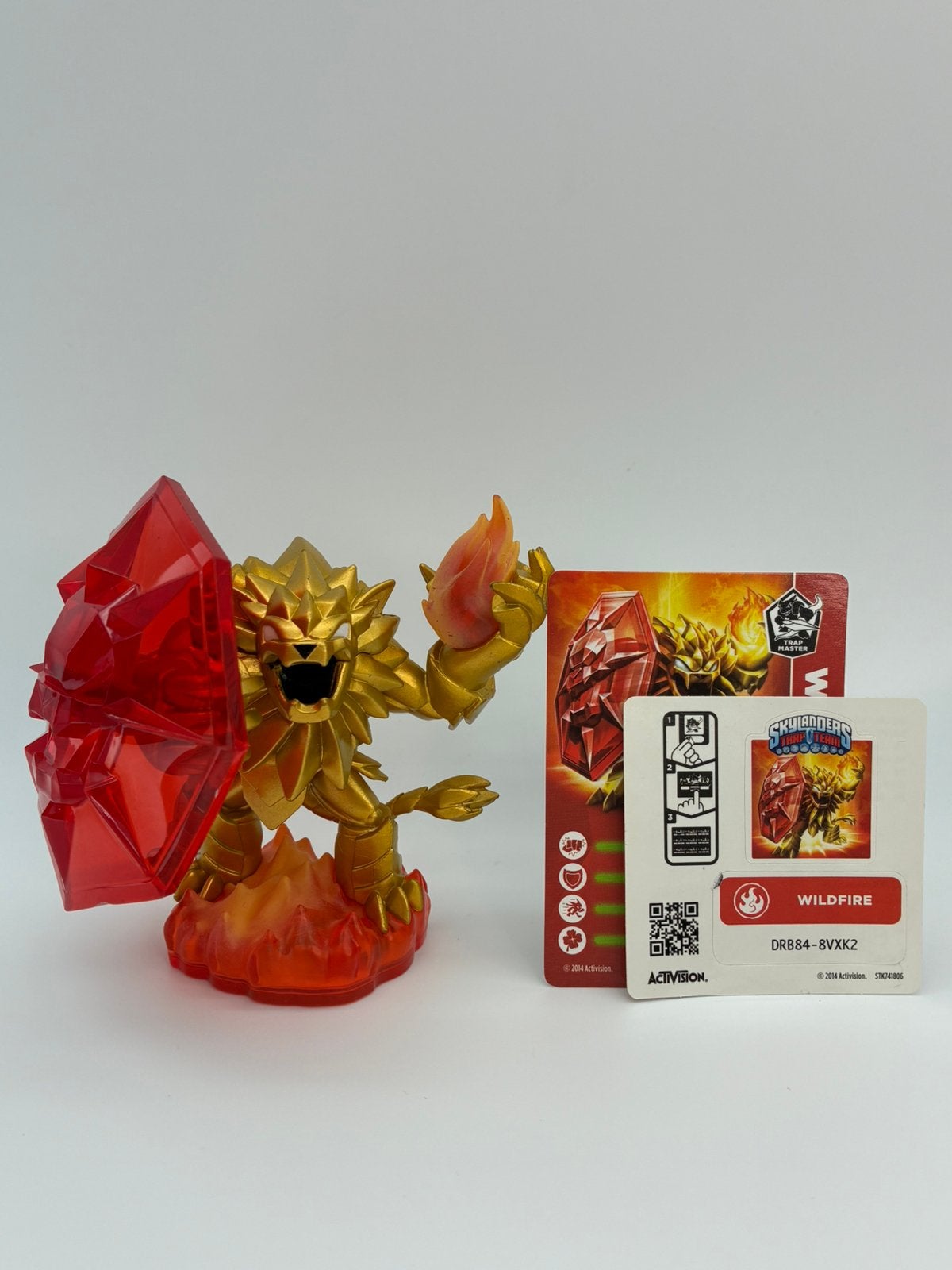 Skylanders Trap Team Wildfire avec autocollant et carte, Envoi, Comme neuf