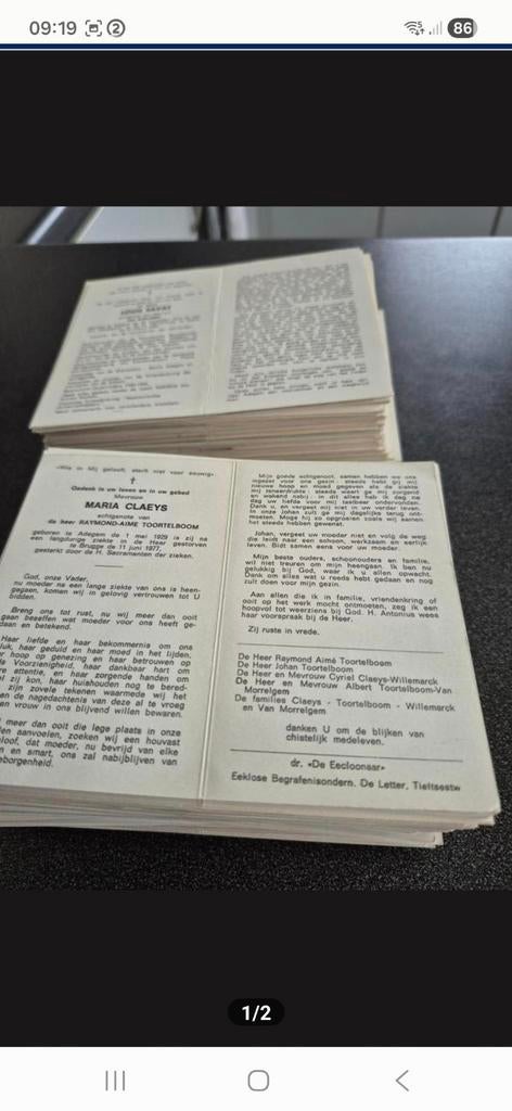 Bidprentjes Adegem, Enlèvement ou Envoi