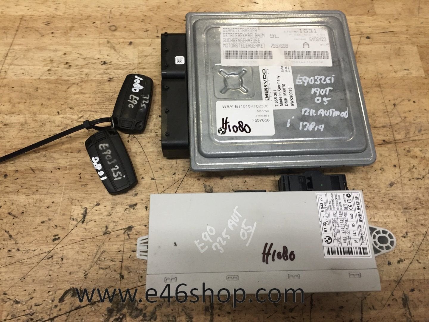 ECU CAS BMW  3 SERIE E90- E91   325i OE 7557658, -, Utilisé, -, Enlèvement ou Envoi