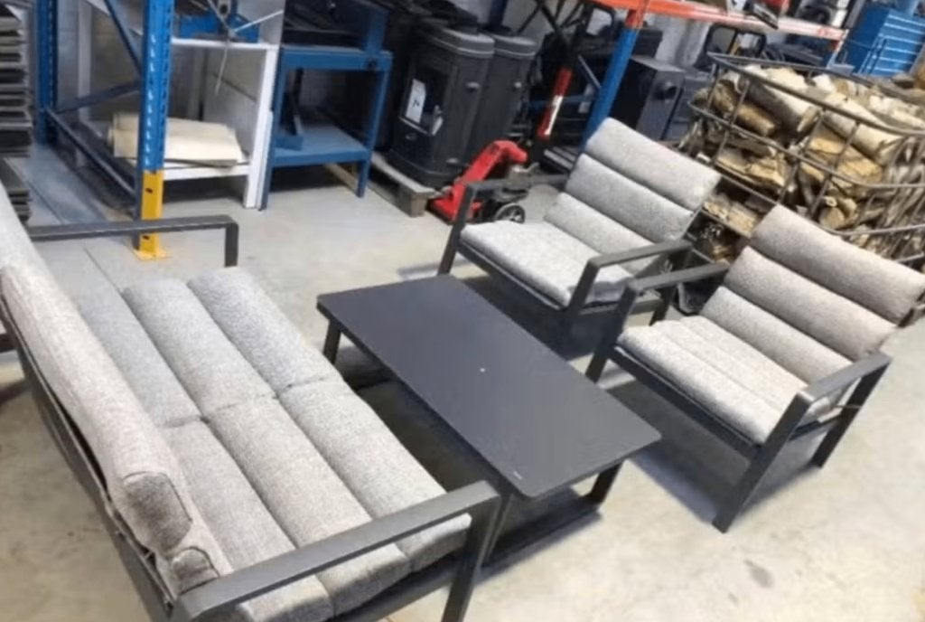 Loungeset grijs, Ophalen, Loungeset