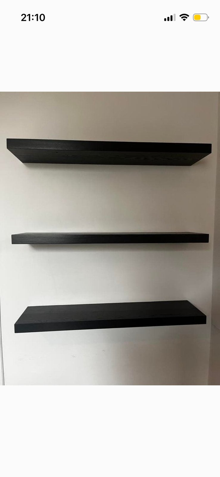 Étagère murale Ikea noire et marron Lack, Enlèvement, Utilisé