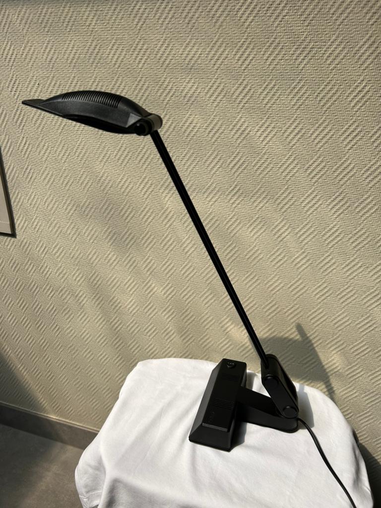 Vintage Luxo Falcon Tafellamp Zwart – Designklassieker –, Ophalen, Zo goed als nieuw