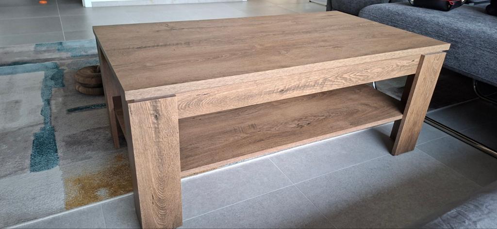 Table basse Jysk VEDDE 60x110 en chêne foncé sauvage, Maison & Meubles, Tables | Tables de salon, Enlèvement