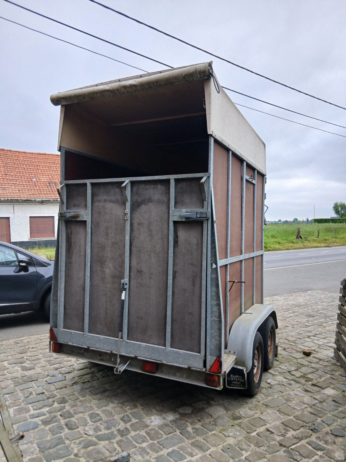 paarderemorque voor 2 paarden, Dieren en Toebehoren, Paarden