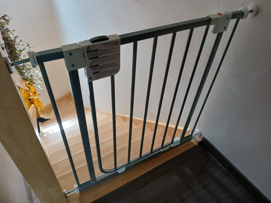 Porte d'escalier, Barrière de sécurité, Comme neuf, Enlèvement, Métal ou Fer
