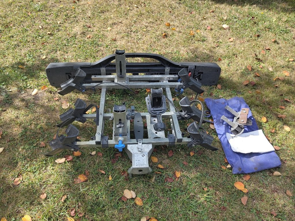 Fietsendrager Twinny Load, Auto diversen, Fietsendragers, Ophalen, 3 fietsen of meer, Gebruikt, Trekhaakdrager