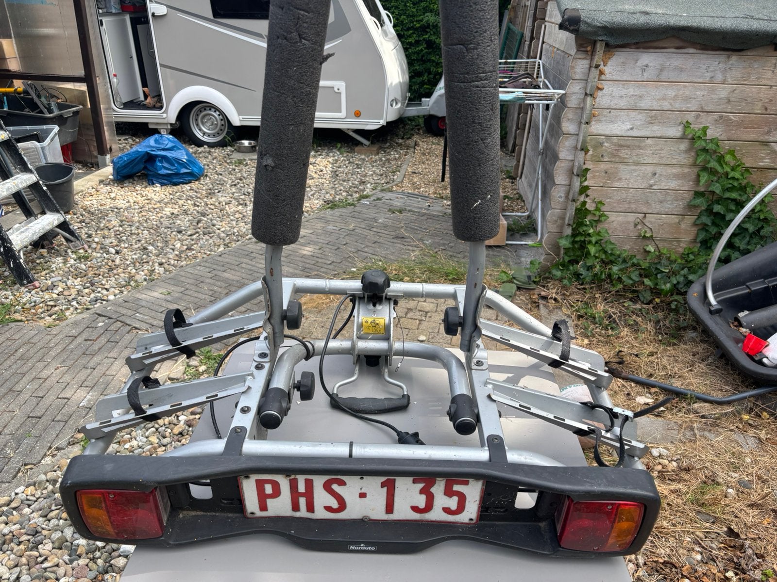 Fietsendrager voor twee gewone fietsen, Auto diversen, Fietsendragers, Ophalen, 2 fietsen, Gebruikt, Trekhaakdrager