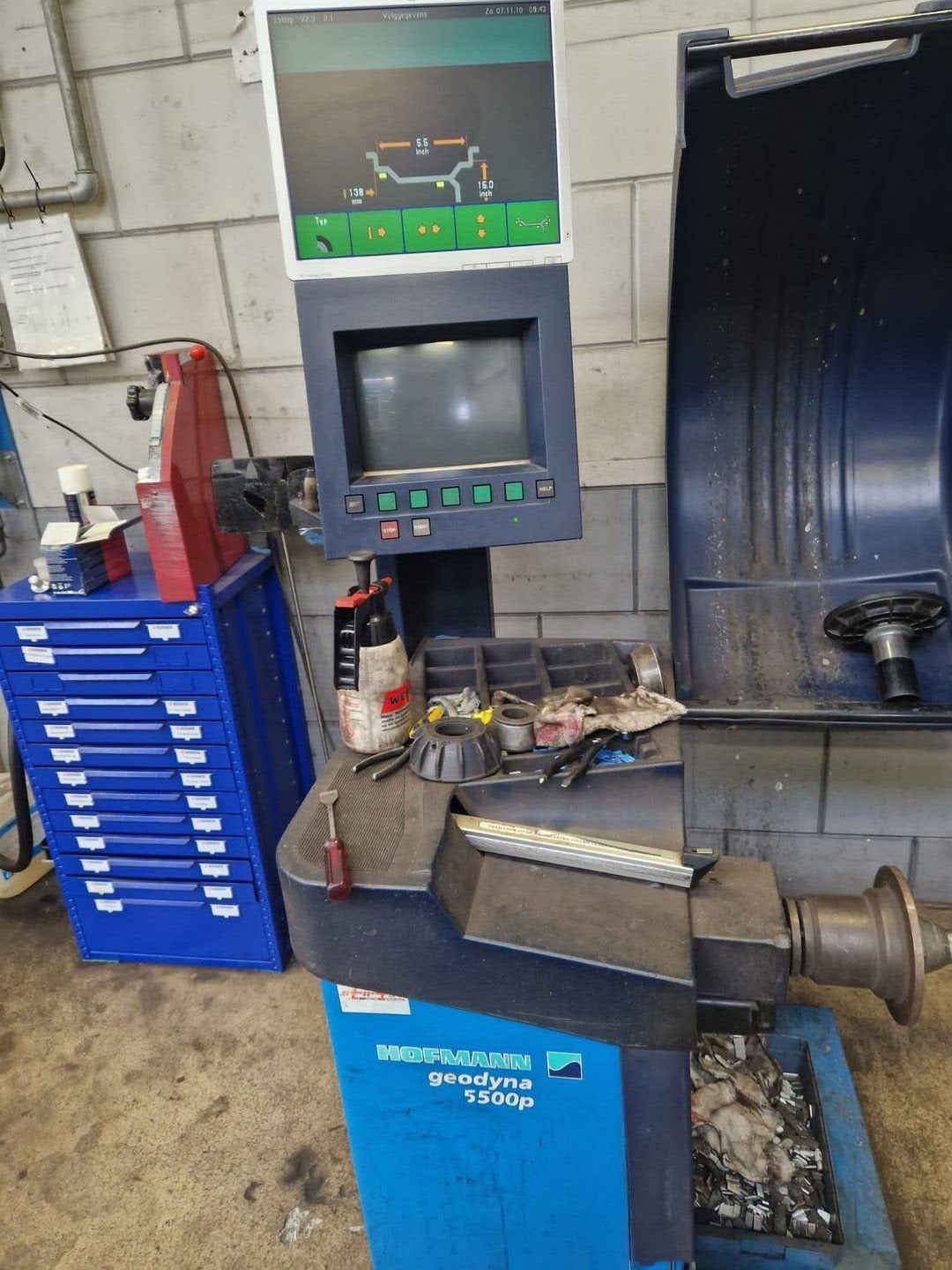 Balanceeraparaat Balanceer machine Hofmann 5500 P, -, Utilisé, -, -