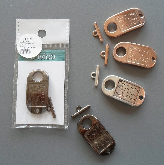 Set van 5 Toogle T-sluitingen „room 20 hotel New York”, Hobby en Vrije tijd, Ophalen of Verzenden, Nieuw, Overige typen