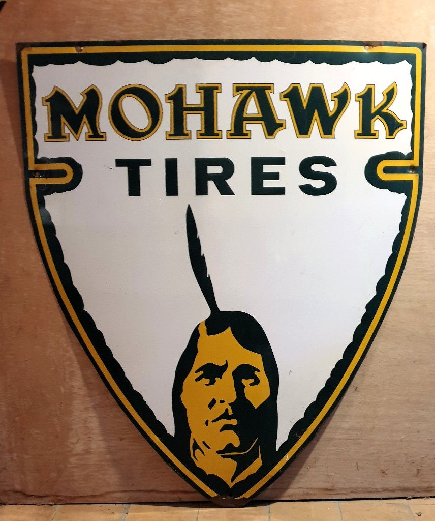 Plaque Mohawk Tires, Enlèvement, Utilisé, Panneau publicitaire