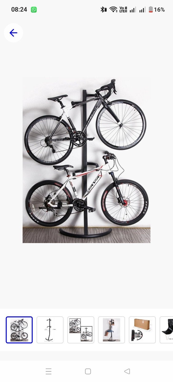 fietsrek, Fietsen en Brommers, Ophalen