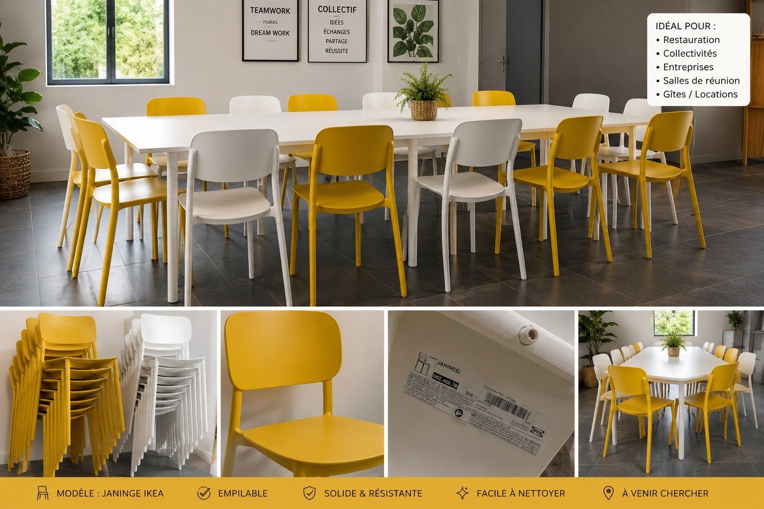 Lot de Chaises, Maison & Meubles, Chaises, Une, Enlèvement